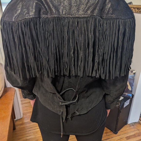 Preview Leathers Vintage Leather Fringe Jacket - Picture 3 of 12